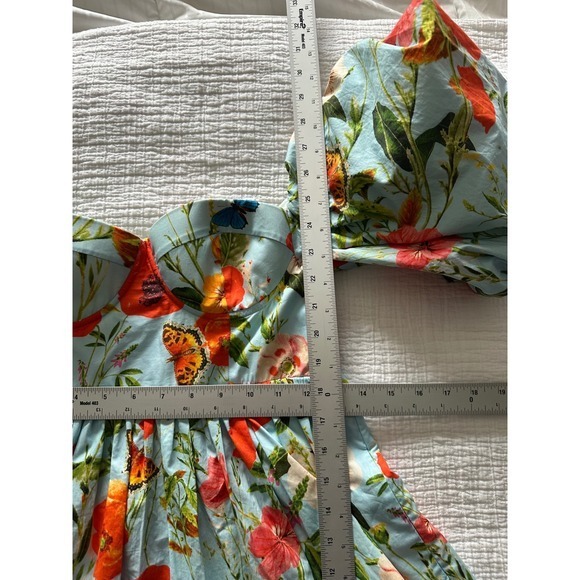 Cara Cara NYC Jessica Floral Puff Sleeve Mini Dress - Size 0 - Picture 4 of 9